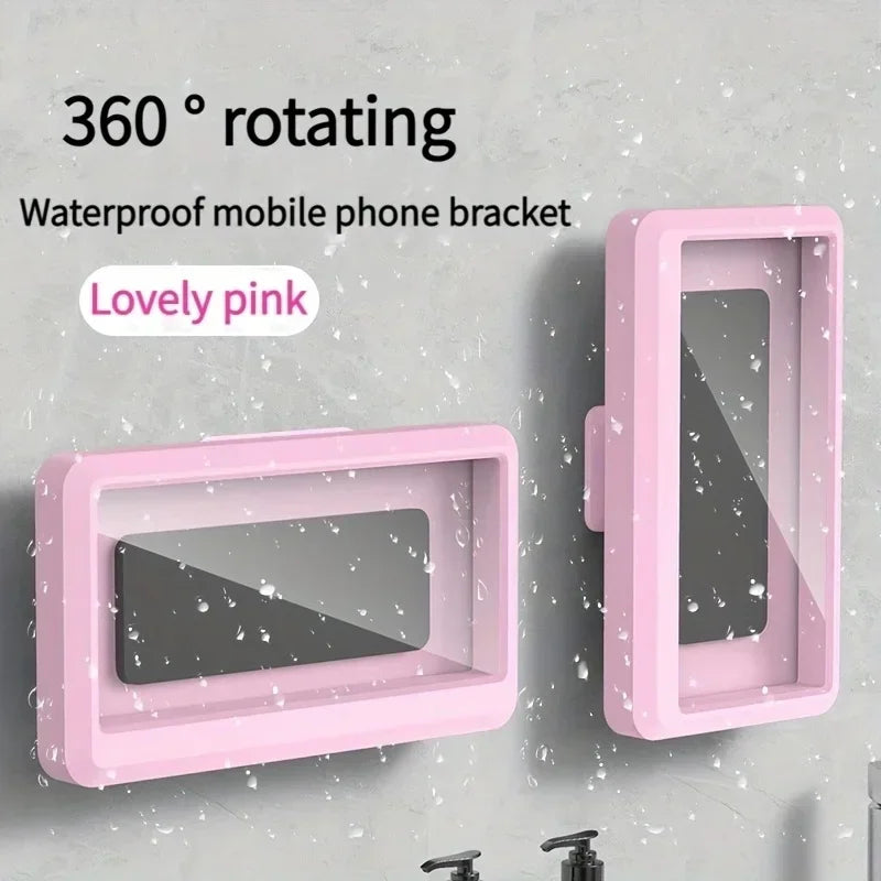 Fixed Shower Phone Holder 360 Rotation Waterproof and Anti-Fog Mobile Phone Case Mobile Phone Case for Bathroom Shower