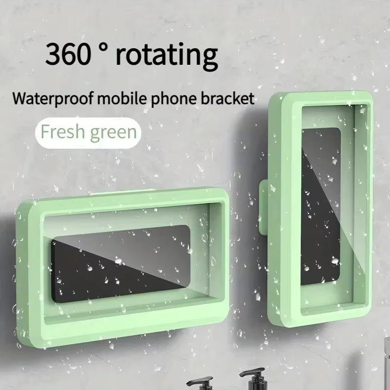 Fixed Shower Phone Holder 360 Rotation Waterproof and Anti-Fog Mobile Phone Case Mobile Phone Case for Bathroom Shower